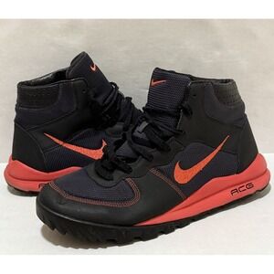 RARE VINTAGE Nike ACG Takos Mid LE Trail Boots Crimson Red/Black Shoes - Size 12